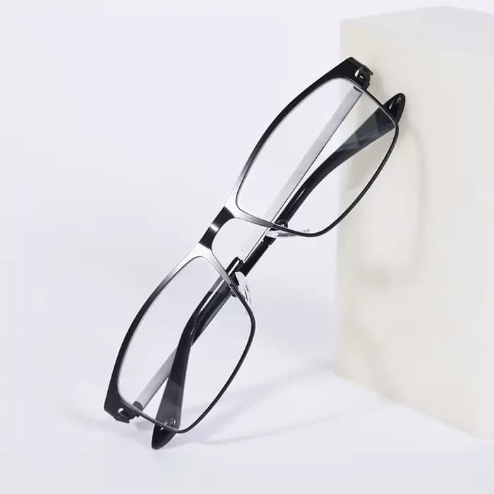 Lunettes de lecture professionnelles à monture noire pour hommes, monture complète, anti-lumière ble