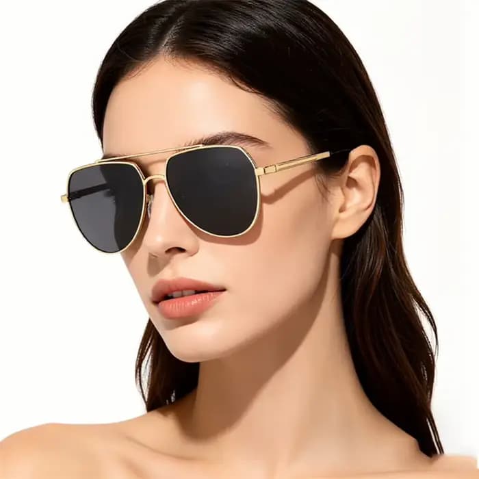 Lunettes de soleil pilote de marque pour hommes et femmes
