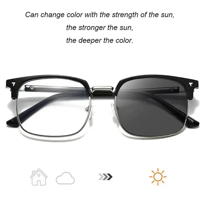 Lunettes photochromiques colorées pour hommes