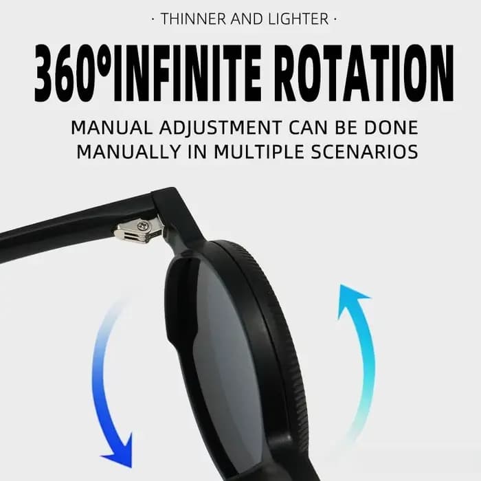 360 ° Lunettes de soleil rotatives réglables