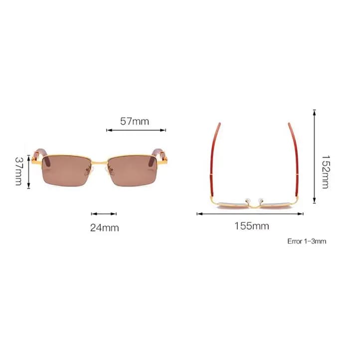 Vazrobe-Lunettes de soleil en verre pour hommes et femmes