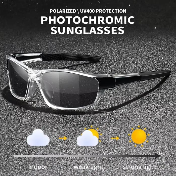 Lunettes de soleil photochromiques polarisées vintage pour hommes et femmes