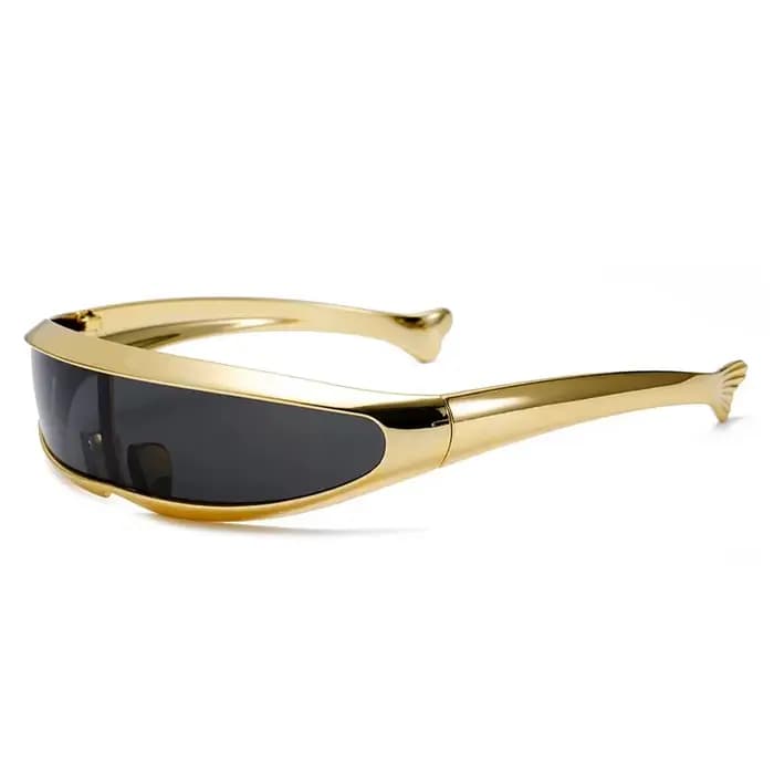 Lunettes de soleil futuristes plaquées personnalisées