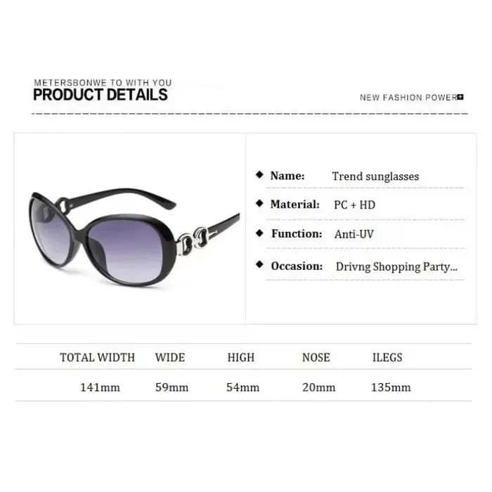Lunettes de soleil de luxe pour femmes