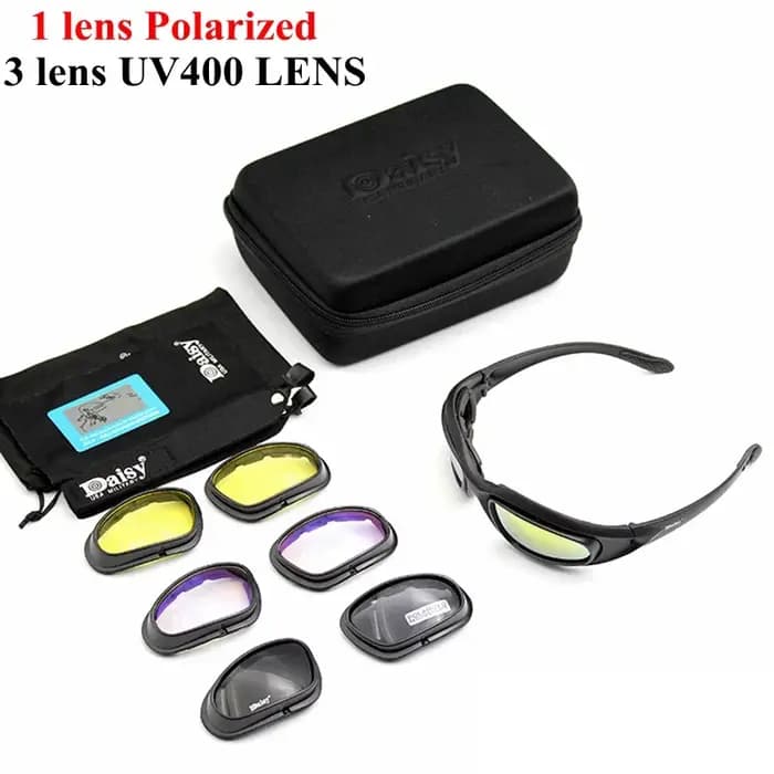 Lunettes de soleil unisexes Desert 4 lentilles