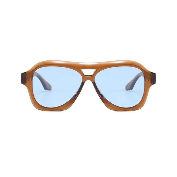 Lunettes de soleil rétro à Double faisceau pour femmes et hommes