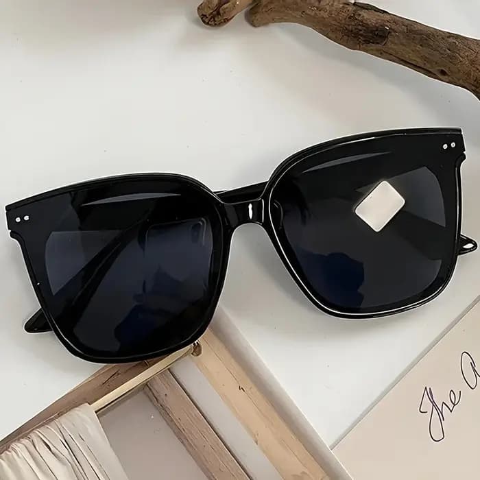 Lunettes surdimensionnées rétro Style Hong Kong pour femmes