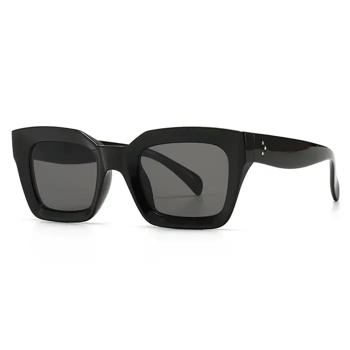 SO & EI mode lunettes de soleil œil de chat femmes marque concepteur rétro carré bleu violet lunette