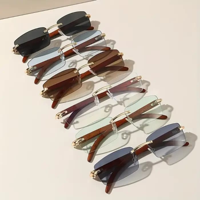 6 lunettes de mode rétro, accessoires photo de mode, lunettes décoratives pour hommes