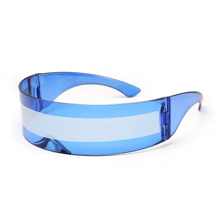 Futuriste étroit Cyclope visière lunettes de soleil Laser
