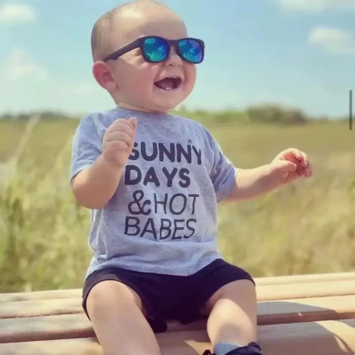 Lunettes de soleil polarisées flexibles et pliables pour nouveau-né de 0 à 24 mois