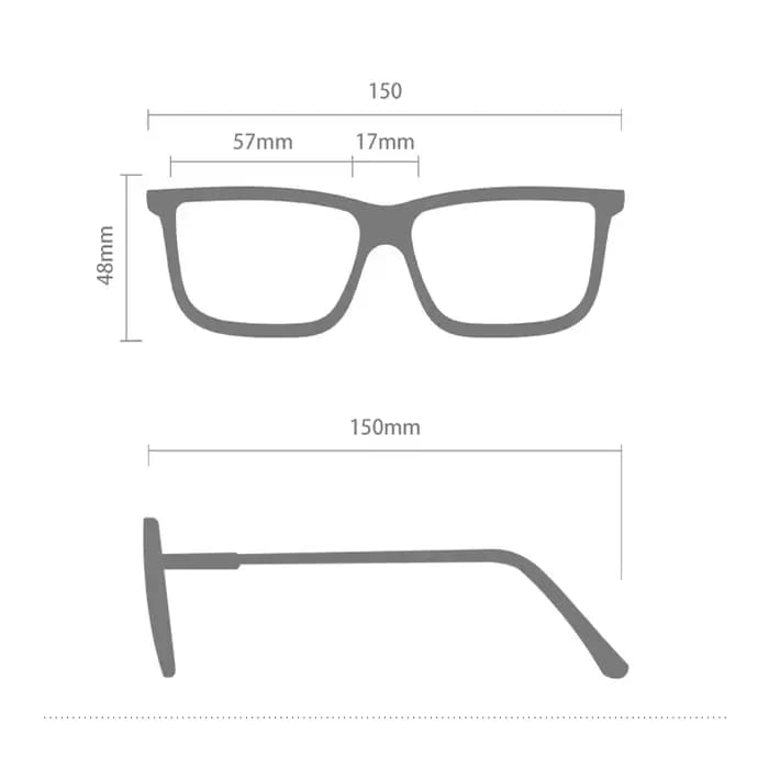 Lunettes Vintage Anti-lumière bleue en titane pur à Double pont pour hommes, monture de 150mm, grand