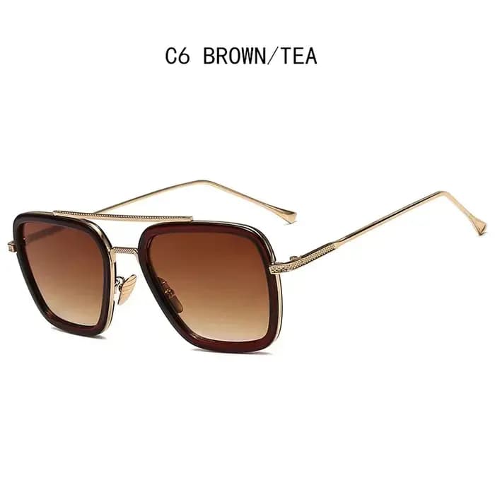 Lunettes de soleil de marque Iron Man Tony Stark pour hommes