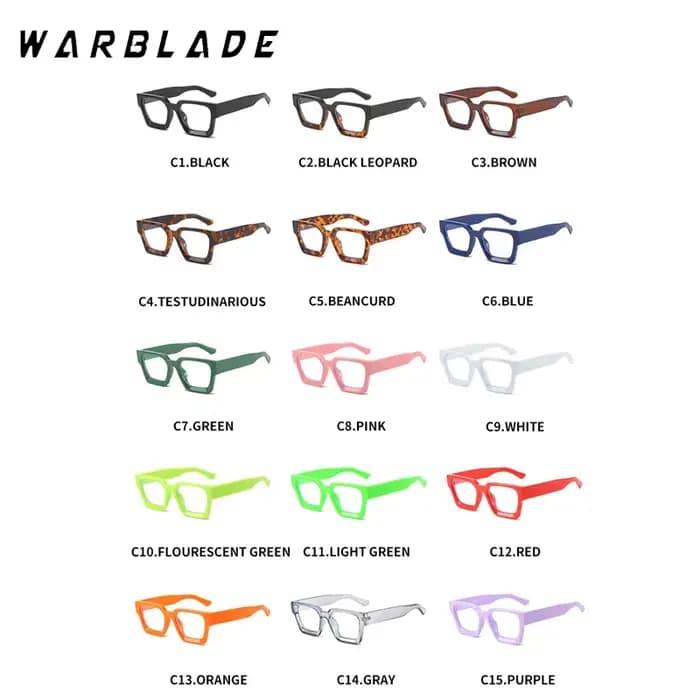 2025 lunettes d'ordinateur transparentes cadre femmes hommes Anti lumière bleue