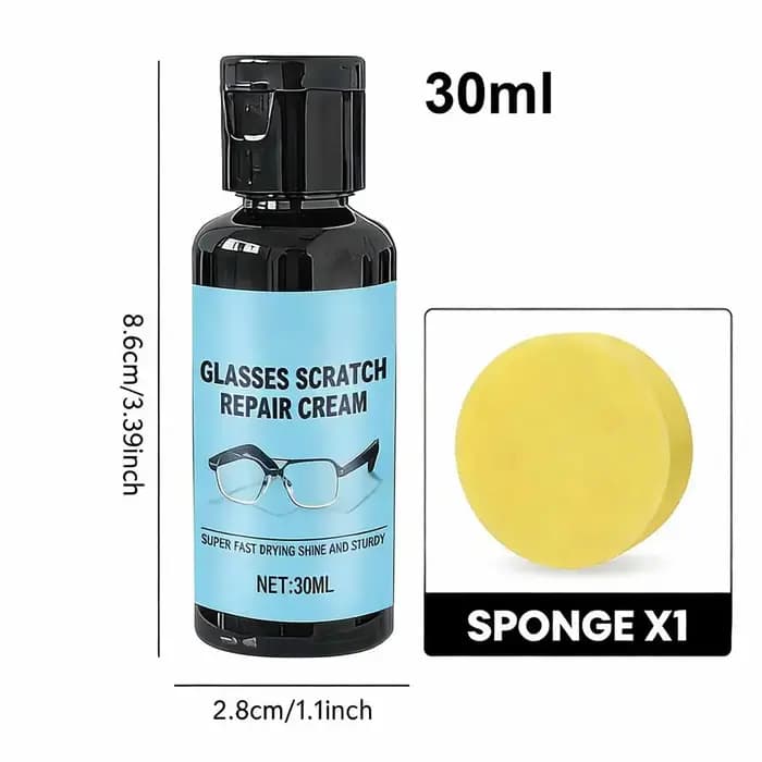 Nettoyant anti-rayures pour verres de lunettes 30ml