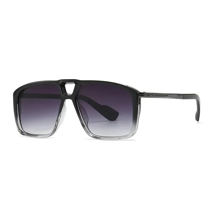 Lunettes de soleil rétro à double sorgho pour hommes