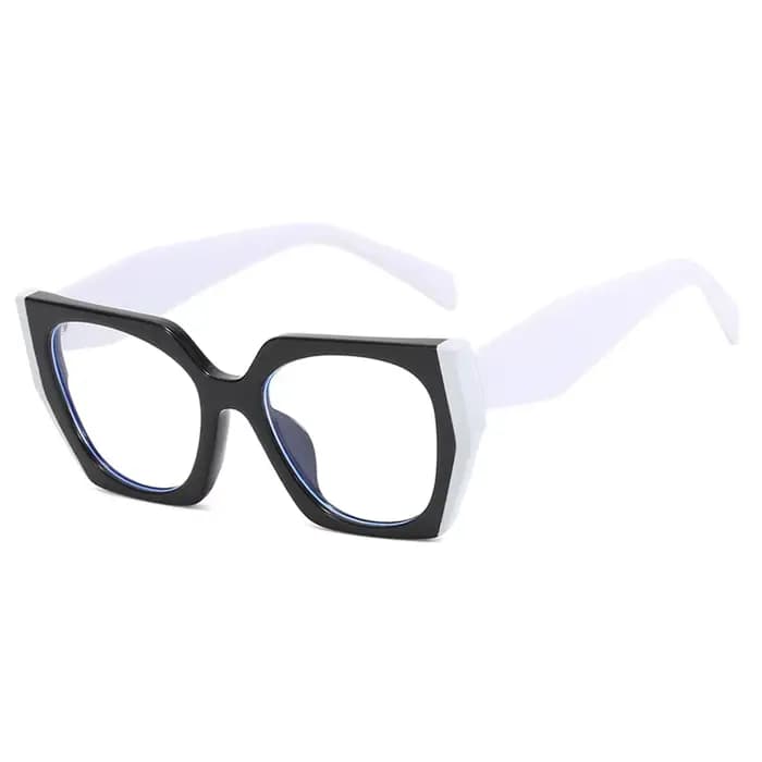Lunettes photochromiques noires et blanches pour femmes