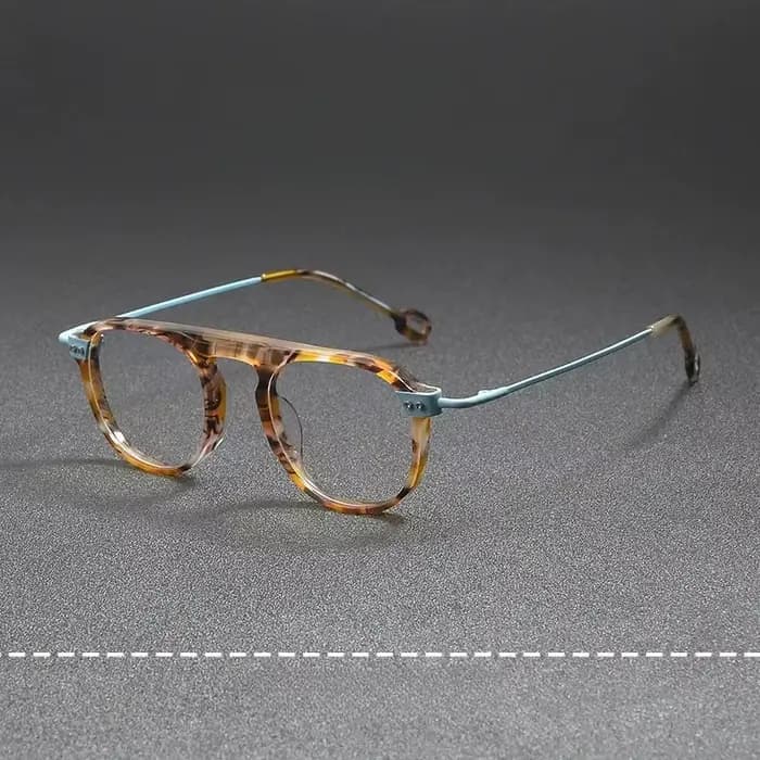 Lunettes de myopie ovales en acétate pour hommes