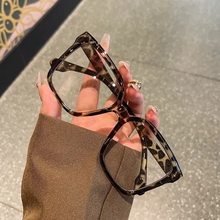 Lunettes de couleur Maillard à grande monture