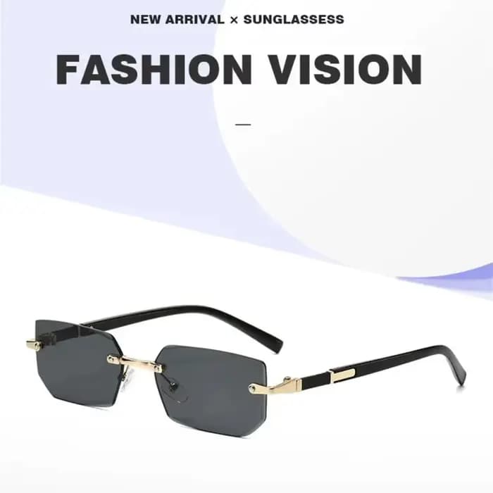 Lunettes de soleil tendance sans monture pour hommes et femmes