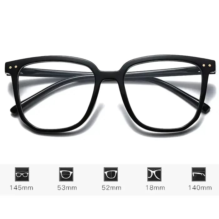 Lunettes carrées anti-lumière bleue pour hommes et femmes