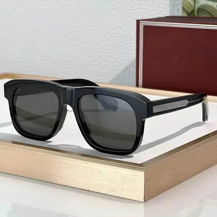 JMM YVES Designer carré fait à la main acétate hommes lunettes de soleil mode Uv400