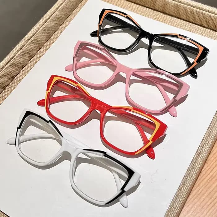Lunettes de lecture élégantes pour femmes - Design color block tendance