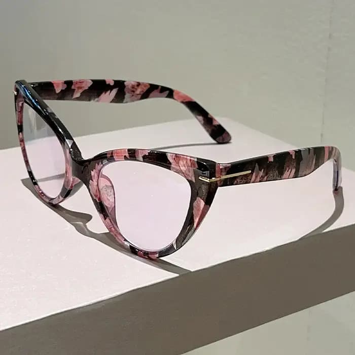 KAMMPT lunettes de lecture œil de chat surdimensionnées mode bloquant la lumière bleue montures optiques Design élégant