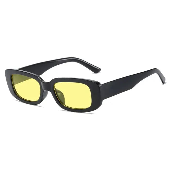 Lunettes De soleil carrées noires Vintage pour femmes