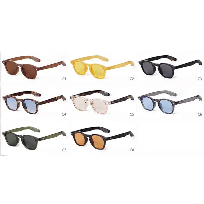 Chimretro-Lunettes de soleil carrées vintage pour hommes et femmes
