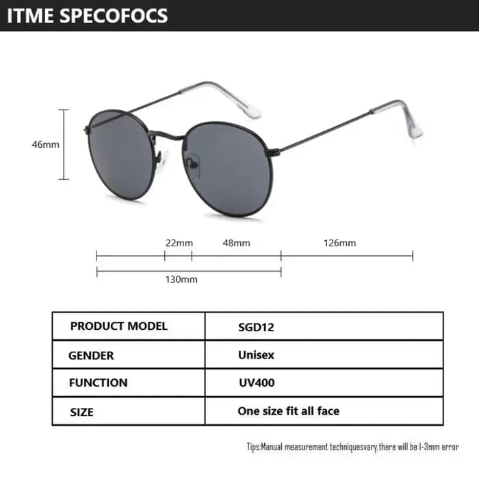 Lunettes De soleil rondes rétro femmes