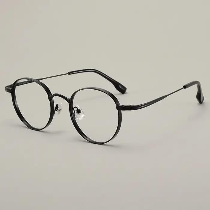 Nouveau petit rond lunettes en titane marque Design hommes femmes