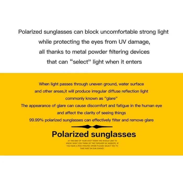 Réinitialisation de lunettes de soleil polarisées pour hommes