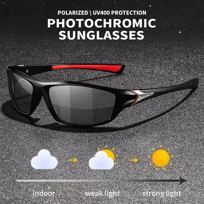 Lunettes de soleil photochromiques polarisées vintage pour hommes et femmes