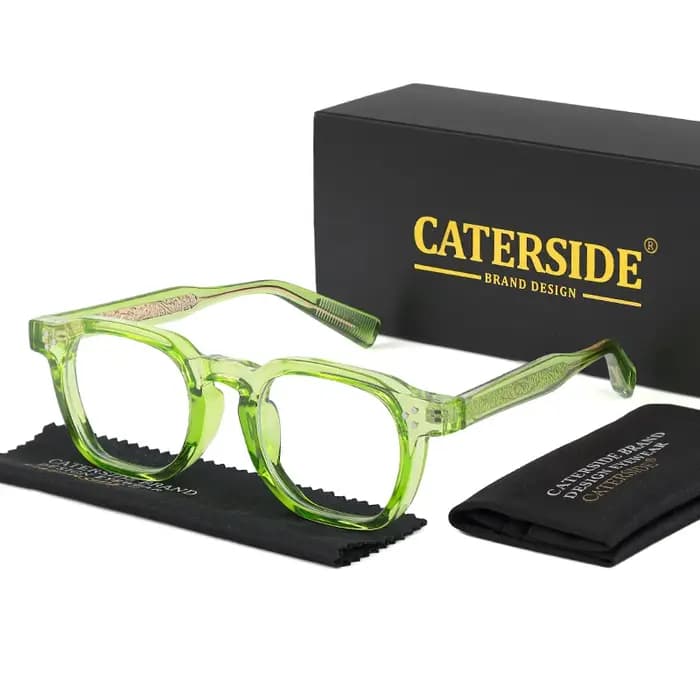Caterside Nouvelles Lunettes Carrées Plates pour Hommes et Femmes