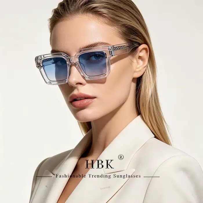 HBK Punk Vintage carré hommes lunettes de soleil marque Design petit cadre lunettes de soleil fête v