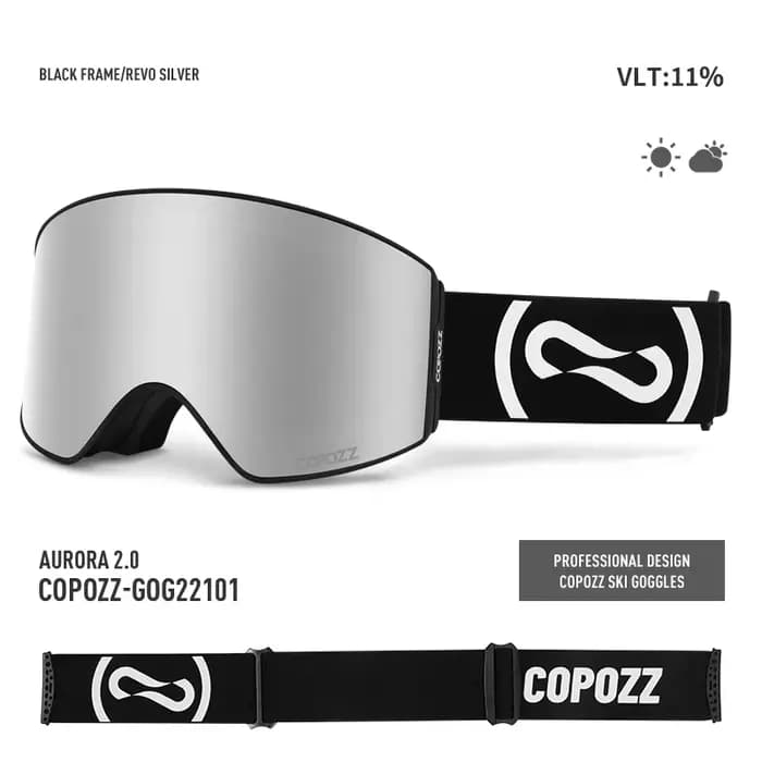 COPOZZ lunettes de Ski professionnelles magnétiques Protection UV400