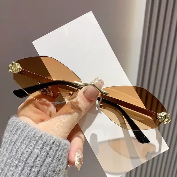 2026 mode petites lunettes de soleil irrégulières femmes rétro marque Design métal haute qualité cadre Vintage losange