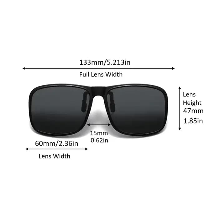Lunettes de soleil polarisées à Clip rabattable pour la conduite