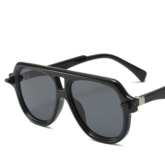 Lunettes de soleil rétro à double poutre pour hommes et femmes