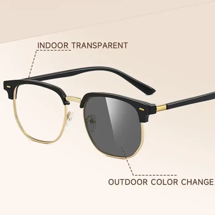 Lunettes photochromiques rétro pour hommes