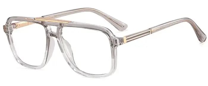 Lunettes de lecture carrées à double pont pour hommes