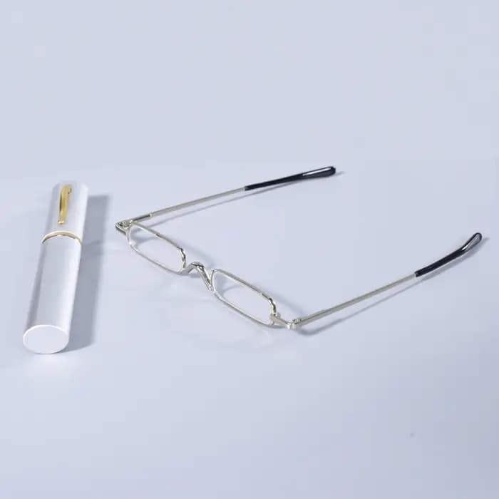 Lunettes de lecture élégantes à monture argentée