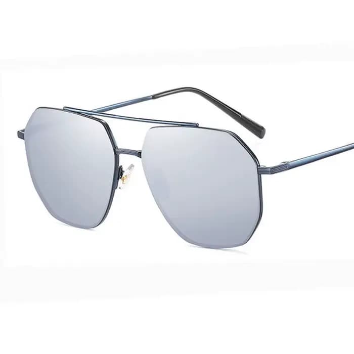 Lunettes de soleil à monture métallique pour hommes