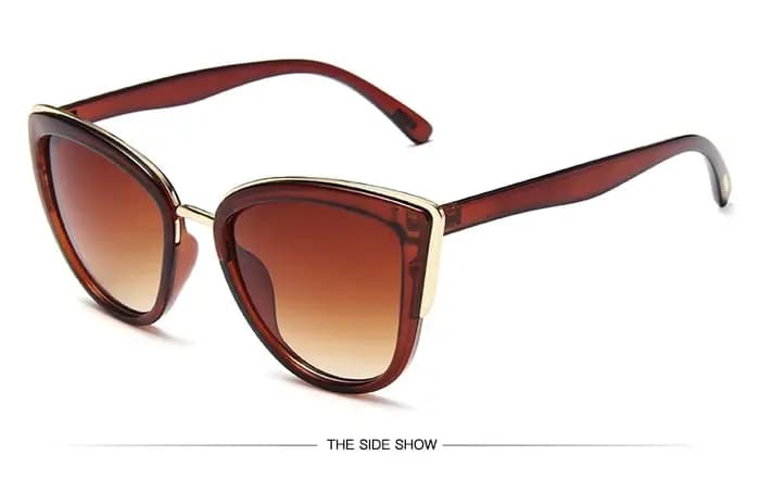 Lunettes de soleil œil de chat sexy pour femme