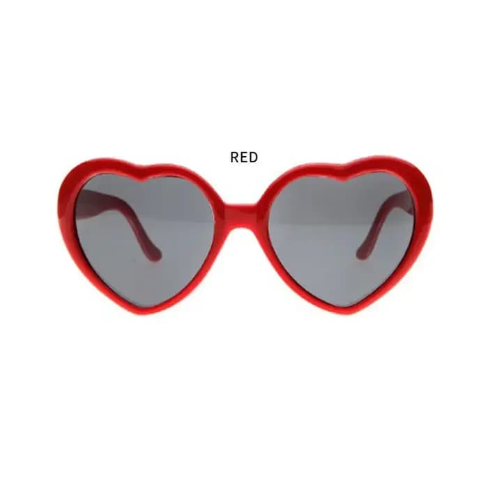 Lunettes de Diffraction en forme de cœur, cadeaux durables, lumières deviennent l'image d'amour, lun