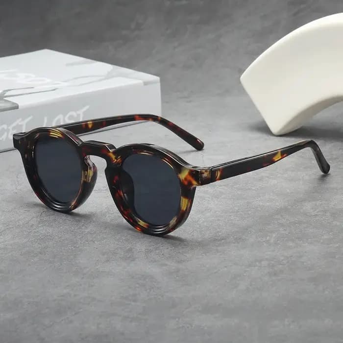 Lunettes de soleil rondes femmes hommes Punk nuances rétro tendance
