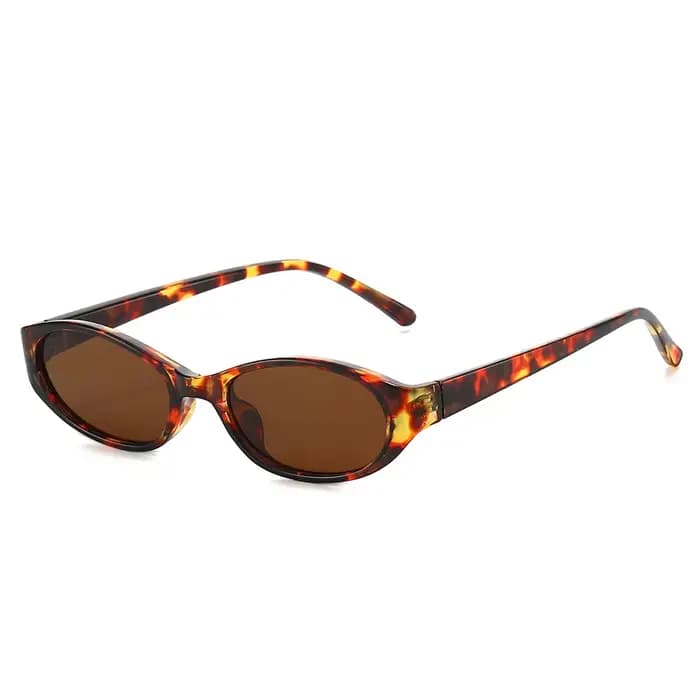 Lunettes de soleil œil de chat léopard tendance pour femme