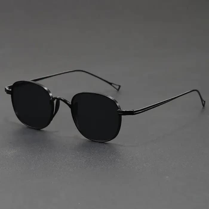 Lunettes de soleil carrées en métal élégantes pour hommes et femmes