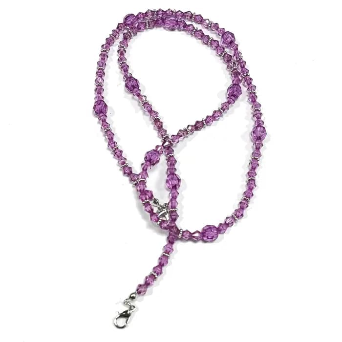 Chaîne de lunettes élégante violette pour femmes